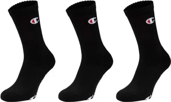 Champion Champion 3PK CREW SOCKS Унисекс чорапи, черно, размер 39-42