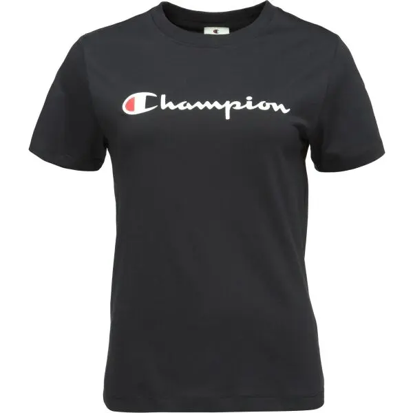 Champion Champion CREWNECK Дамска тениска, черно, размер