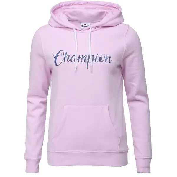 Champion Champion HOODED Дамски суитшърт, розово, размер