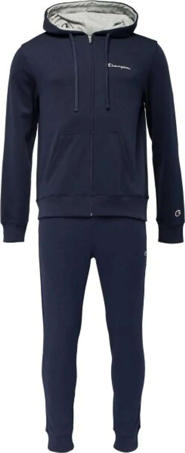 Champion Champion HOODED FULL ZIP SUIT Мъжки спортен екип, тъмносин, размер