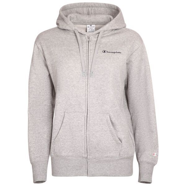 Champion Champion HOODED FULL ZIP SWEATSHIRT Дамски  суитшърт, сиво, размер