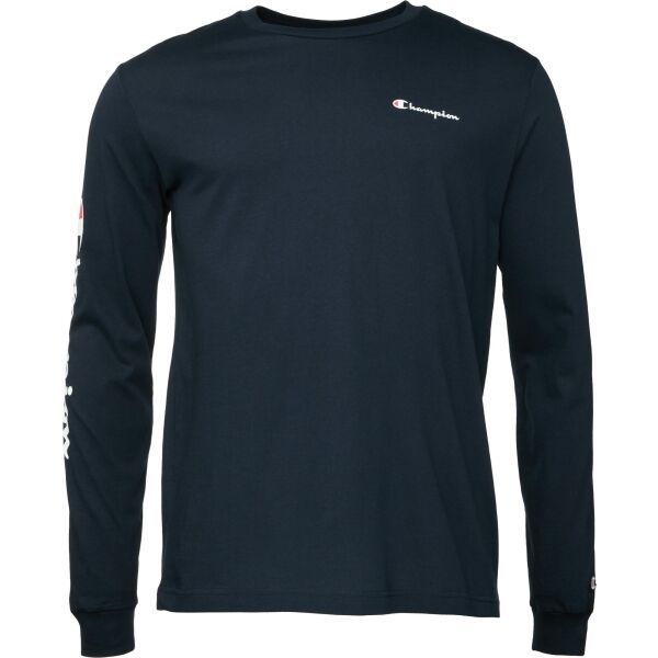 Champion Champion LEGACY Мъжка тениска с дълги ръкави, тъмносин, размер