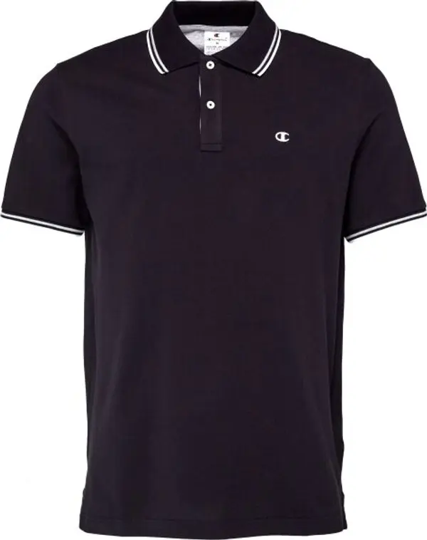 Champion Champion LEGACY Мъжка тениска с яка, черно, размер