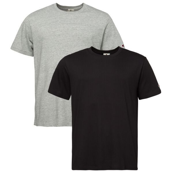 Champion Champion TWIN SET SCRIPT SHOP Мъжка тениска, сиво, размер