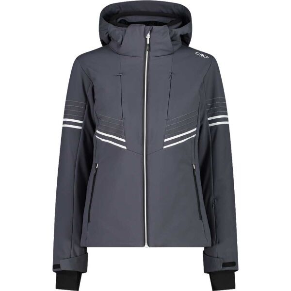 CMP CMP WOMAN JACKET ZIP HOOD Дамско скиорско яке, черно, размер 38