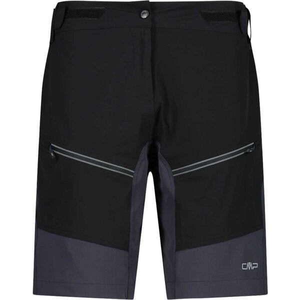 CMP CMP FREE BIKE BERMUDA W Дамски велосипедни панталони в свободна форма, черно, размер