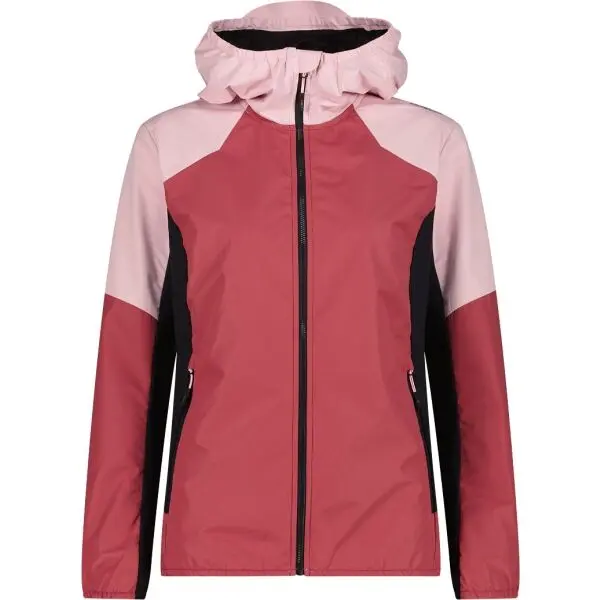 CMP CMP WOMAN JACKET HYBRID FIX HOOD Дамско яке, червено, размер