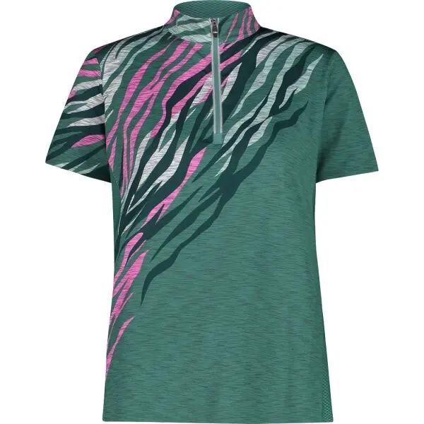 CMP CMP WOMAN T-SHIRT FREE BIKE Дамска блуза за колоездене, тъмнозелено, размер