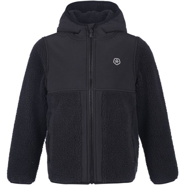 COLOR KIDS COLOR KIDS TEDDY FLEECE JACKET Детски флийс суитшърт, черно, размер