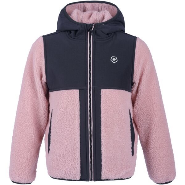 COLOR KIDS COLOR KIDS TEDDY FLEECE JACKET Детски флийс суитшърт, розово, размер