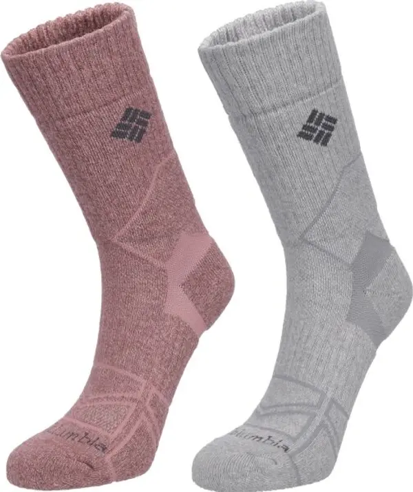 Columbia Columbia 2PP HIKE CREW Дамски чорапи, розово, размер
