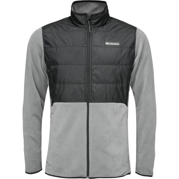 Columbia Columbia BASIN BUTTE FLEECE FULL ZIP Мъжко хибридно яке, сиво, размер