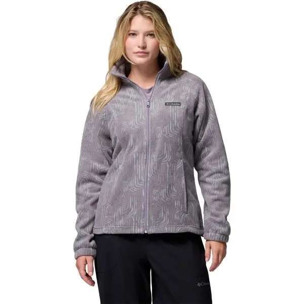 Columbia Columbia BENTON SPRINGS™ PRINTED FULL ZIP Дамско горнище от полар, лилаво, размер