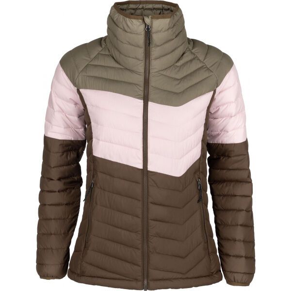 Columbia Columbia POWDER LITE BLOCKED JACKET Дамско яке, кафяво, размер S
