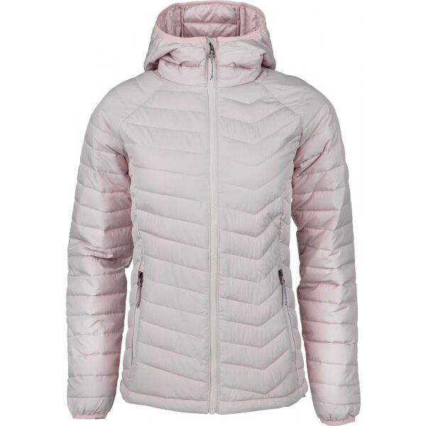 Columbia Columbia POWDER LITE HOODED JACKET Дамско зимно яке, розово, размер XS