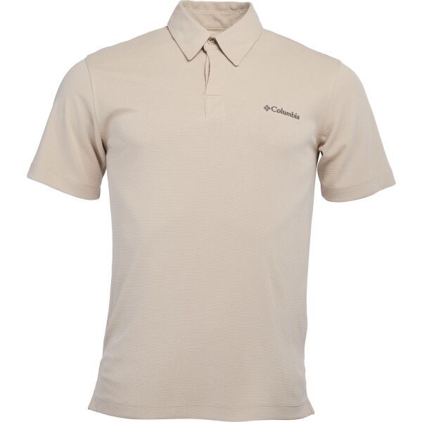 Columbia Columbia SUN RIDGE POLO Мъжка  тениска с яка, бежово, размер S