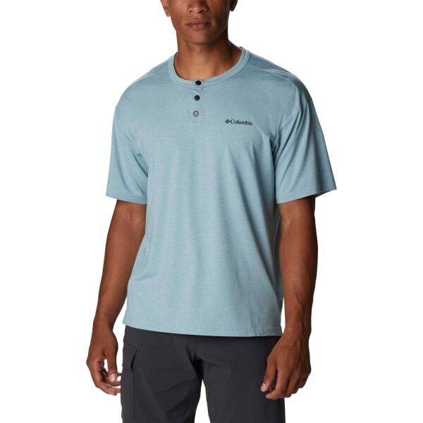 Columbia Columbia CORAL RIDGE PERFORMANCE SHORT SLEEVE Мъжка тениска, светлосиньо, размер