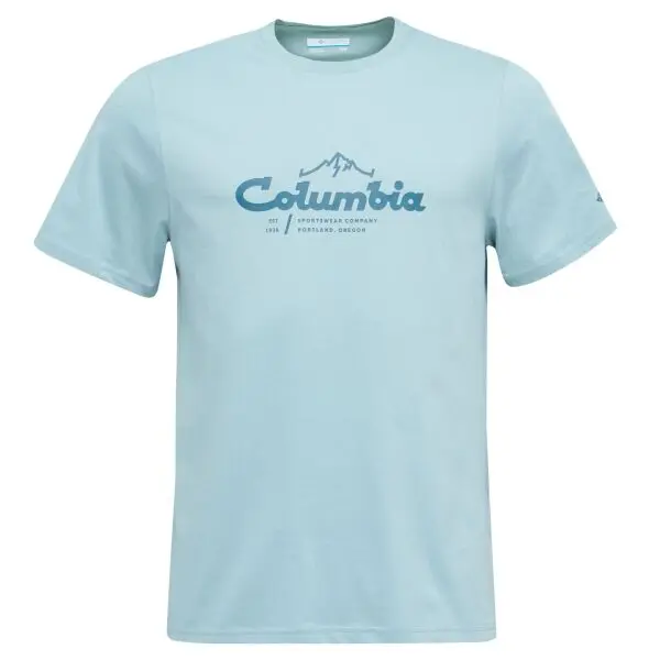 Columbia Columbia CSC SEASONAL GRAPHIC TEE Мъжка памучна тениска, тюркоазено, размер