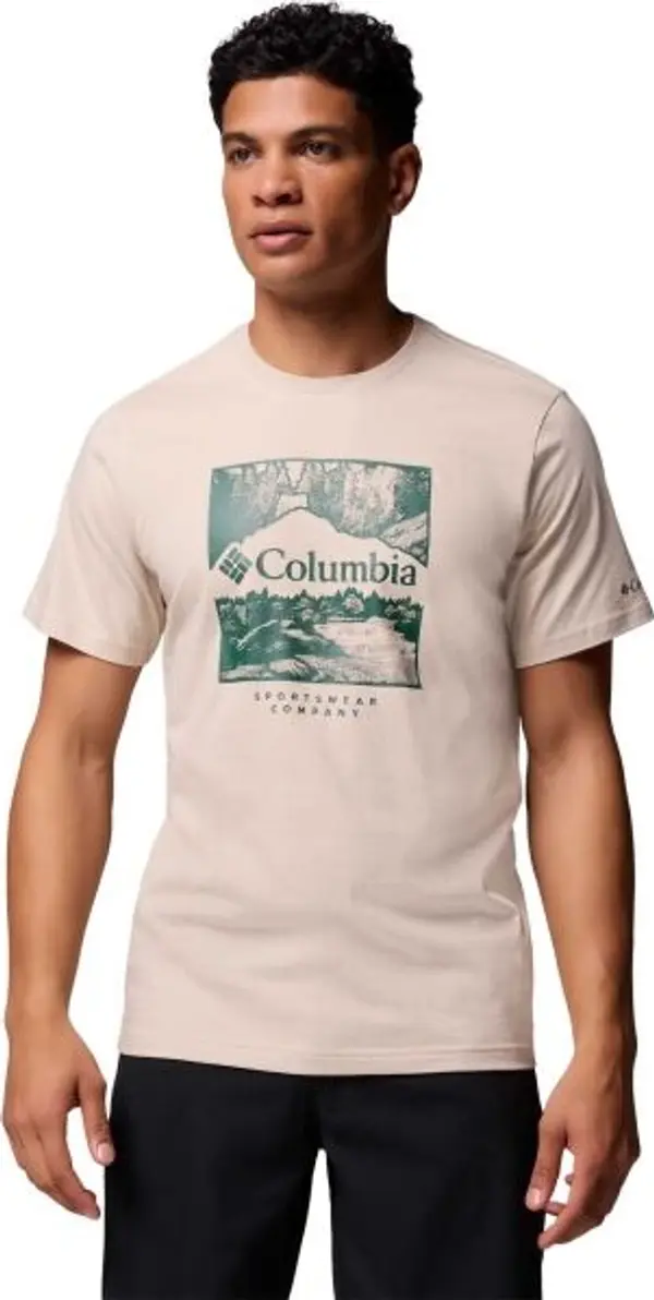 Columbia Columbia CSC SEASONAL LOGO TEE Мъжка тениска, бежово, размер