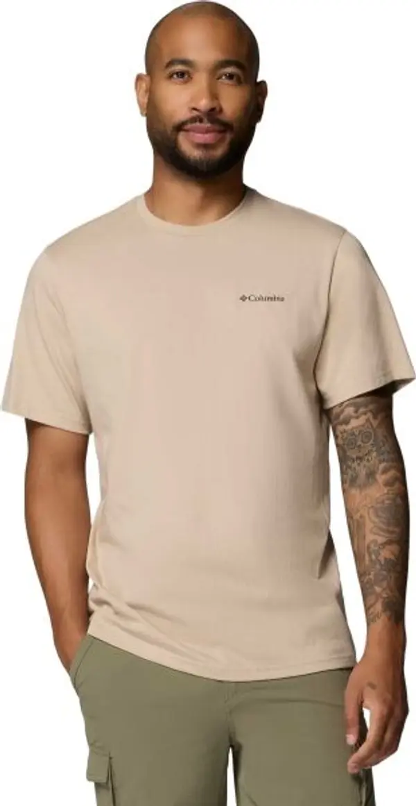 Columbia Columbia CSC™ OUTDOOR BACK GRAPHIC TEE Мъжка памучна тениска, бежово, размер