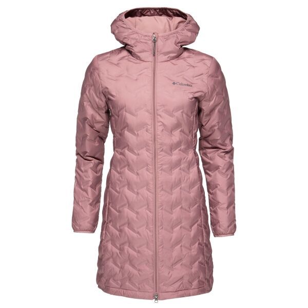 Columbia Columbia DELTA RIDGE™ II LONG DOWN JACKET Дамско дълго яке, розово, размер