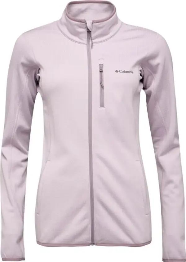 Columbia Columbia ESSENTIAL HIKE™ GRID FLEECE FULL ZIP Дамски поларен суитшърт, лилаво, размер