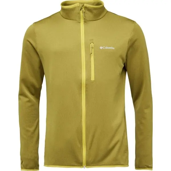 Columbia Columbia ESSENTIAL HIKE™ GRID FLEECE FULL ZIP Мъжка флийсова блуза, жълто, размер