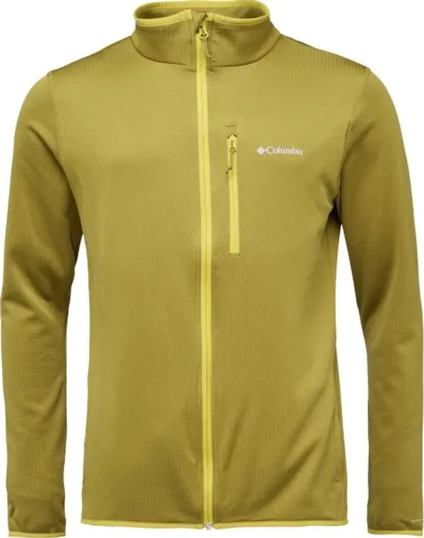 Columbia Columbia ESSENTIAL HIKE™ GRID FLEECE FULL ZIP Мъжка флийсова блуза, жълто, размер