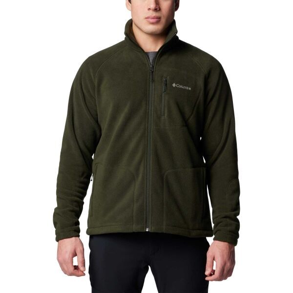 Columbia Columbia FAST TREK II FULL ZIP FLEECE Мъжки суитшърт, тъмнозелено, размер