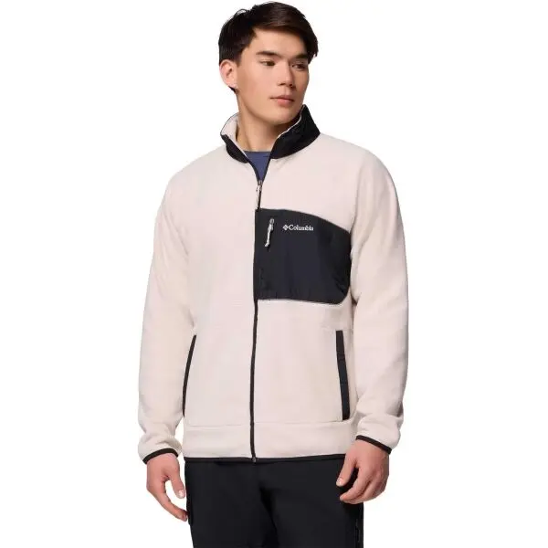 Columbia Columbia FAST TREK OVERLAY FULL ZIP Мъжки суитшърт от флийс, бежово, размер