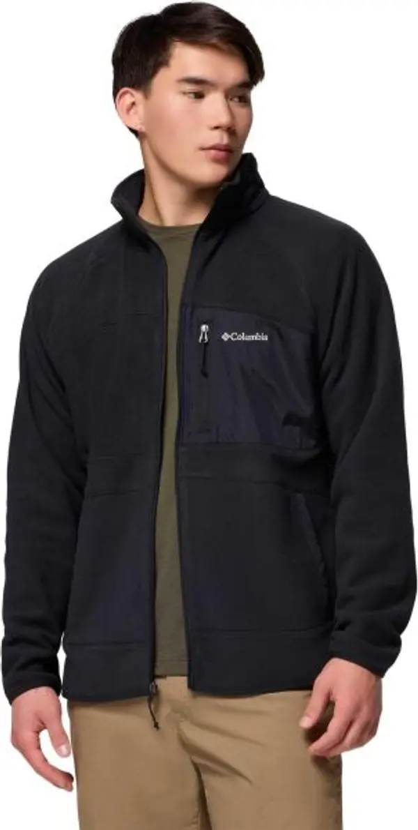 Columbia Columbia FAST TREK OVERLAY FULL ZIP Мъжки суитшърт от флийс, черно, размер
