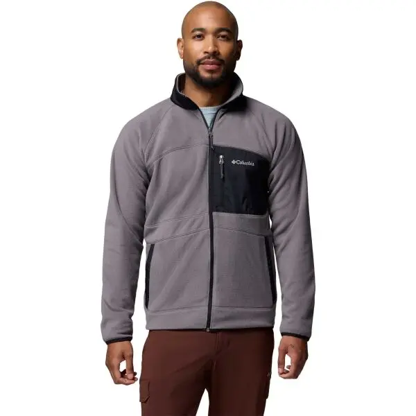 Columbia Columbia FAST TREK OVERLAY FULL ZIP Мъжки суитшърт от флийс, сиво, размер