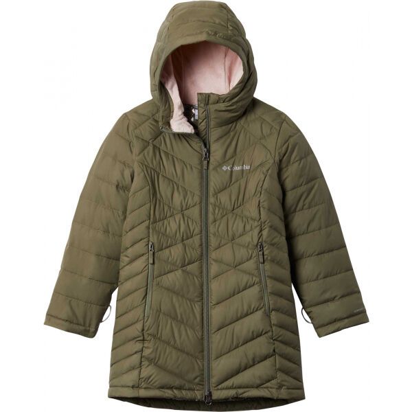 Columbia Columbia G HEAVENLY LONG JACKET Яке за момичета, khaki, размер
