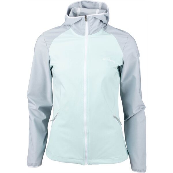 Columbia Columbia HEATHER CANYON HOODDED JACKET Дамско софтшел яке, светло-зелено, размер