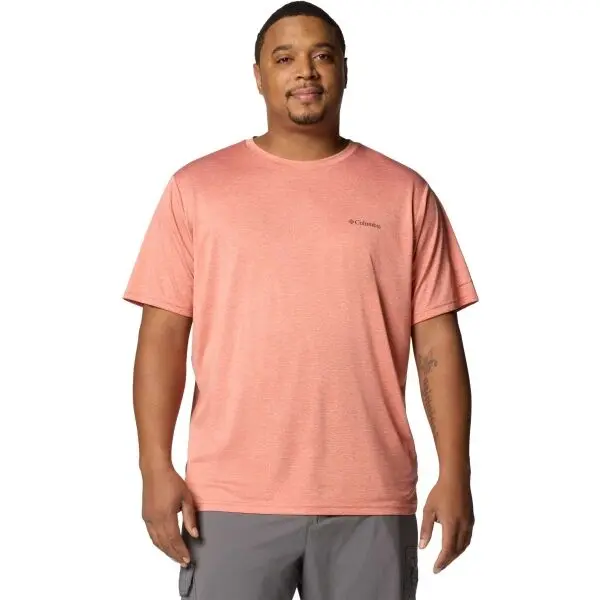 Columbia Columbia HIKE CREW Мъжка тениска, цвят сьомга, размер