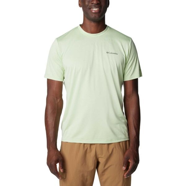 Columbia Columbia HIKE CREW Мъжка тениска, светло-зелено, размер