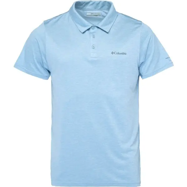 Columbia Columbia HIKE POLO Мъжка тениска с якичка, светлосиньо, размер