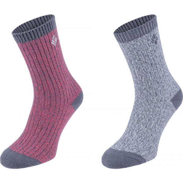 Columbia Columbia MARL RIP CREW 2P Дамски чорапи, сиво, размер