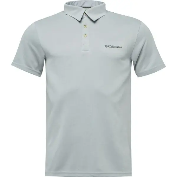 Columbia Columbia NELSON POINT POLO Мъжка  тениска с яка, сиво, размер