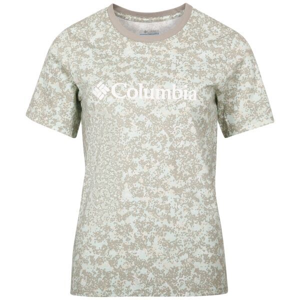 Columbia Columbia NORTH CASCADES™ PRINTED TEE Дамска тениска, светло-зелено, размер