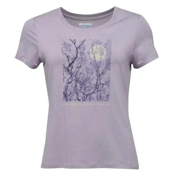 Columbia Columbia PARSONS POINT™ SS SCOOP TEE Дамска функционална тениска, лилаво, размер