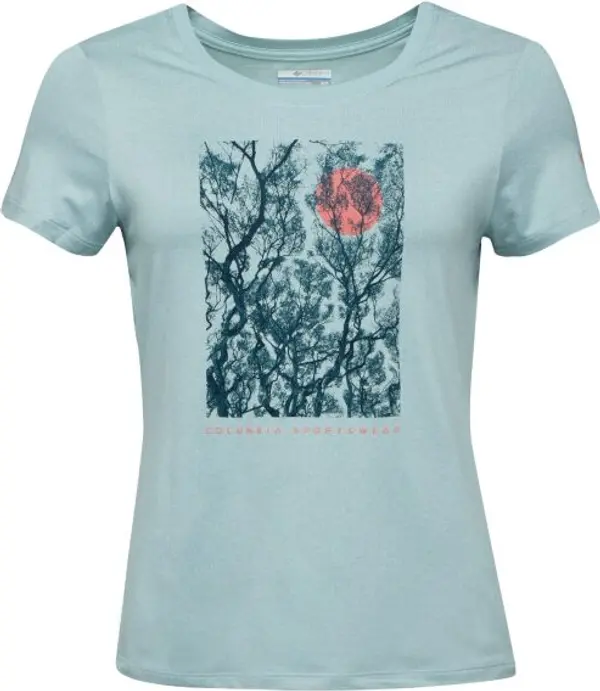 Columbia Columbia PARSONS POINT™ SS SCOOP TEE Дамска функционална тениска, светлосиньо, размер