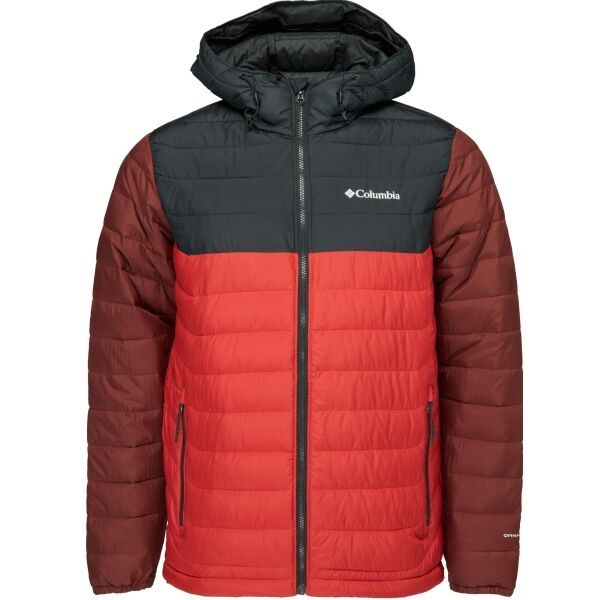 Columbia Columbia POWDER LITE HOODED JACKET Мъжко зимно яке, червено, размер