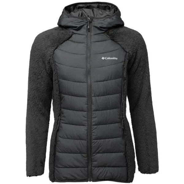 Columbia Columbia POWDER LITE II SHERPA HYBRID JACKET Дамско яке, черно, размер