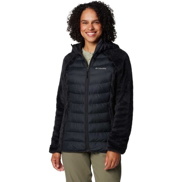 Columbia Columbia POWDER LITE II SHERPA HYBRID JACKET Дамско яке, черно, размер