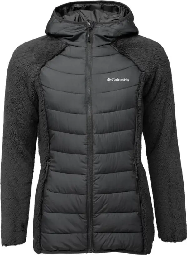 Columbia Columbia POWDER LITE II SHERPA HYBRID JACKET Дамско яке, черно, размер