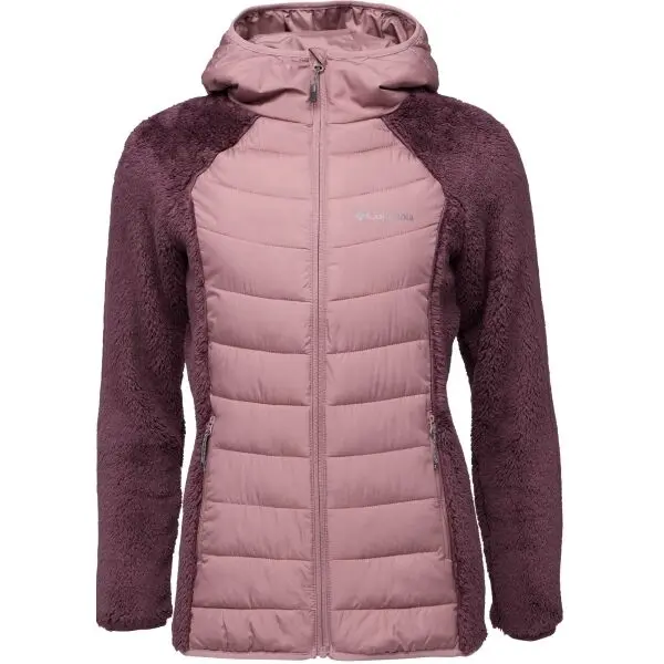 Columbia Columbia POWDER LITE II SHERPA HYBRID JACKET Дамско яке, винен, размер