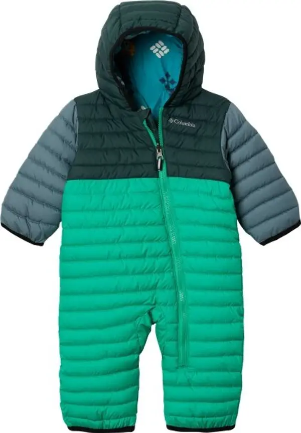 Columbia Columbia POWDER LITE REVERSIBLE BUNTING Детски зимен гащеризон, зелено, размер 6-12M