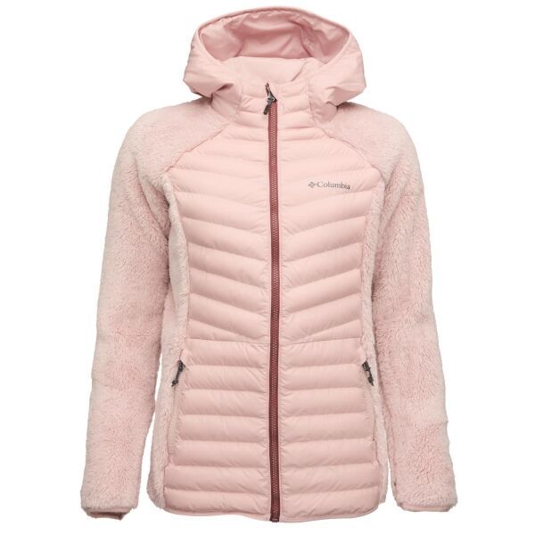 Columbia Columbia POWDER LITE SHERPA HYBRID FULL ZIP Дамско яке, розово, размер