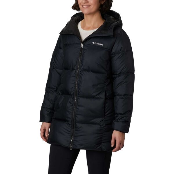 Columbia Columbia PUFFECT II MID HOODED JACKET Дамско зимно яке, черно, размер